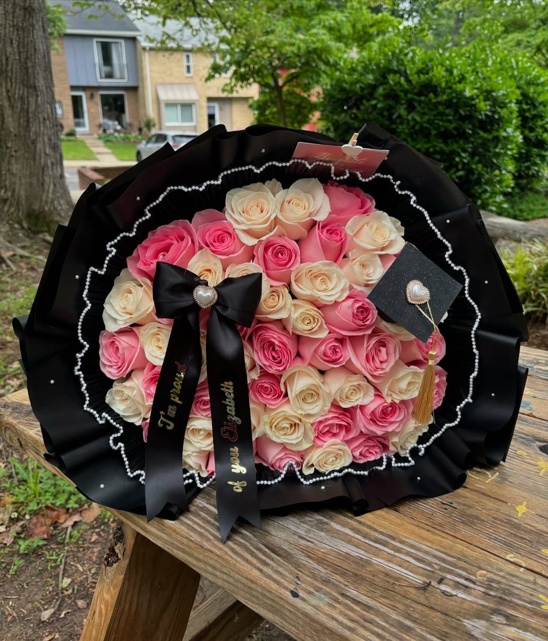 Garden-style arrangement by Bouquets by Naomy